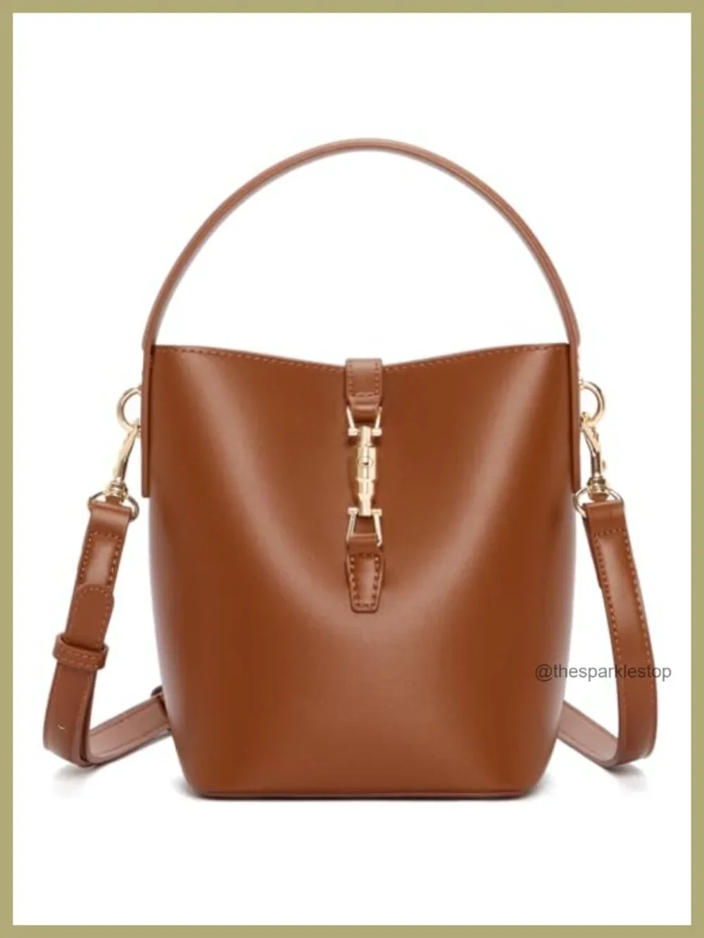 BOSTANTEN Small Bucket Bag Vegan Leather Crossbody Purse